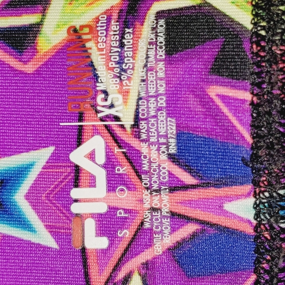 Performance FILA Sport Running Star Leggings Sz XS - Picture 5 of 10